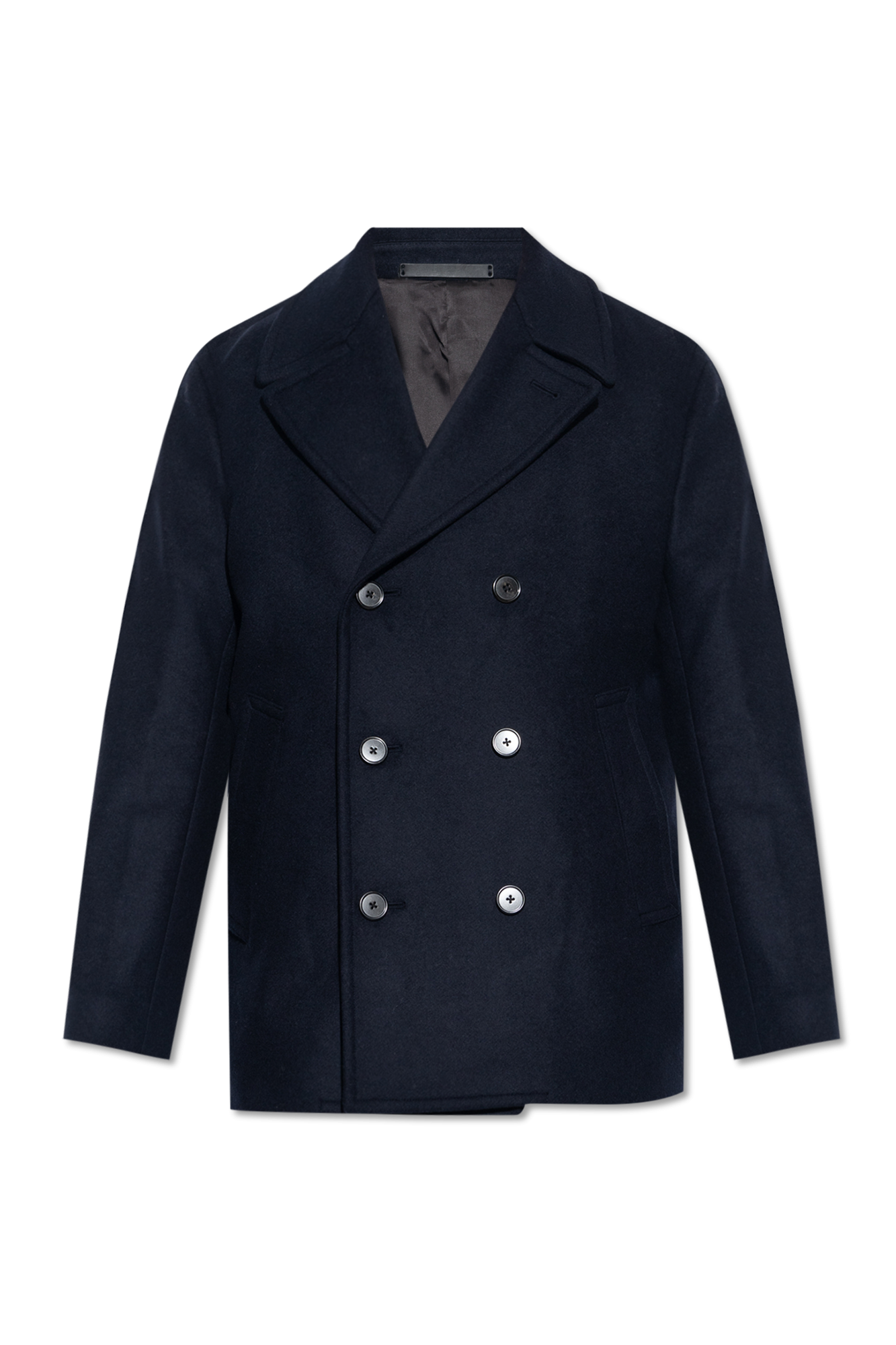 Navy blue shop short coat